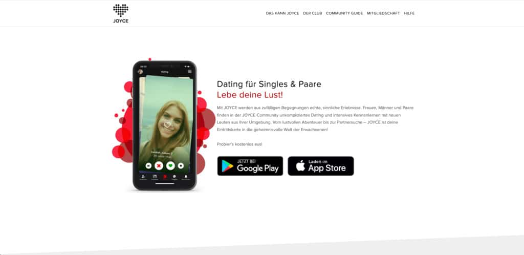 Die Joyce App vom JoyClub bilt dank der Chatfunktion als eine der wenigen seriösen Sexchat Apps