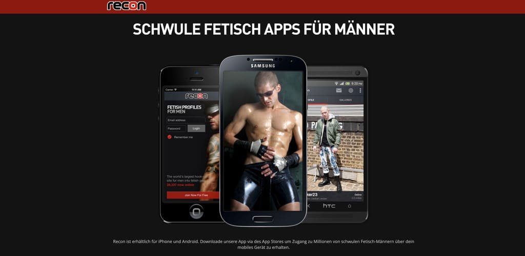 Die Recon App ist eine beliebte Gay Fetisch Sex App