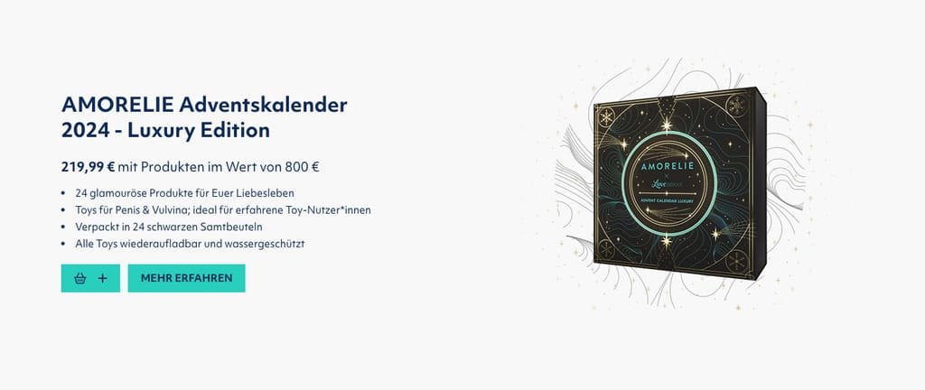 Der Amoreli Sex Adventskalender 2024 in der Luxury Edition