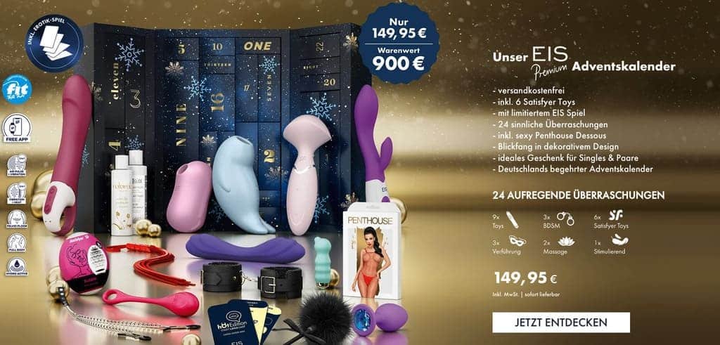 Ebenfalls ein echter Hingucker: Der EIS.de Sextoy Adventskalender in der Premium Variante