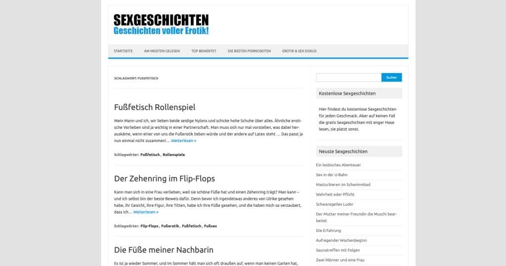 Schlicht aber mit vielen Fusssex Geschichten: G4.to