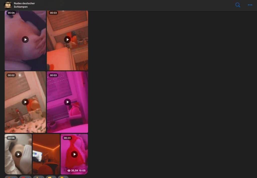 Nudes Deutscher Schlampen