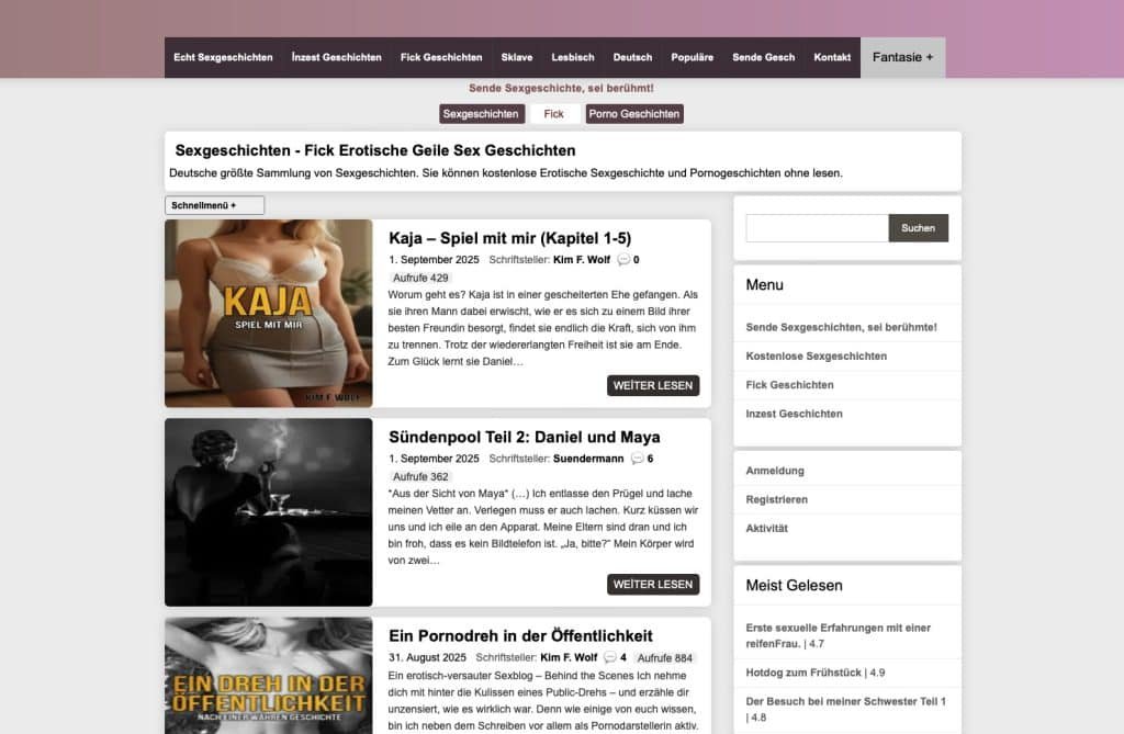 Auf echtsexgeschichten.com gibt es fiktive und echte Domina Sex Geschichten