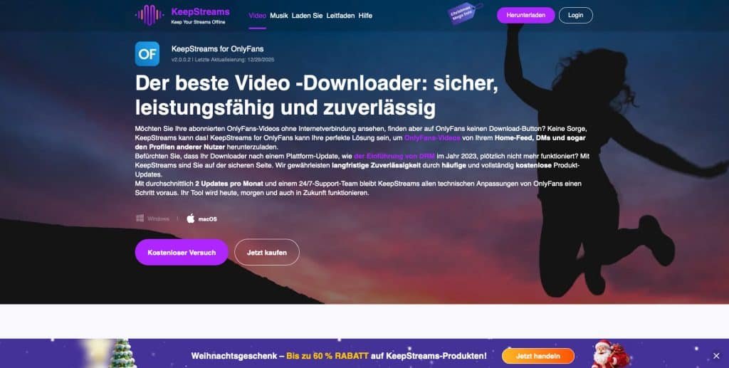Auch KeepStreams wird extrem gerne für OF Downloads genutzt