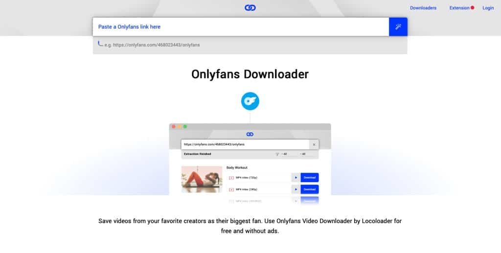 Der LocoLoader gehört zu den bekanntesten OnlyFans Downloadern überhaupt