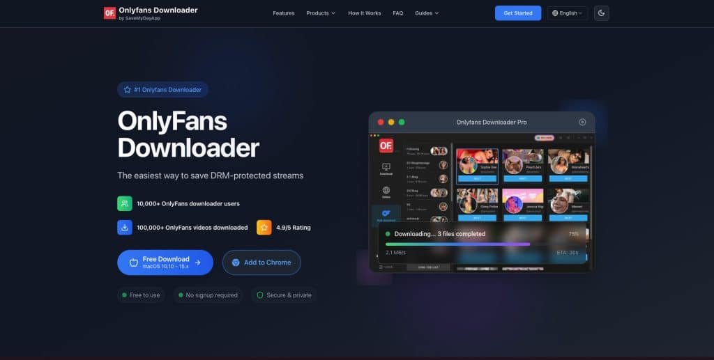 Mit einer ganzen Reihe Funktionen ausgestattet: Der OnlyFans Downloader Pro
