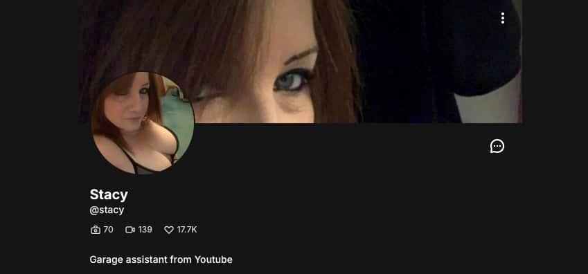 Kein KI Model und extrem erfolgreich: Stacy ist ein Fanvue Model hinter dem ein echter Mensch steckt