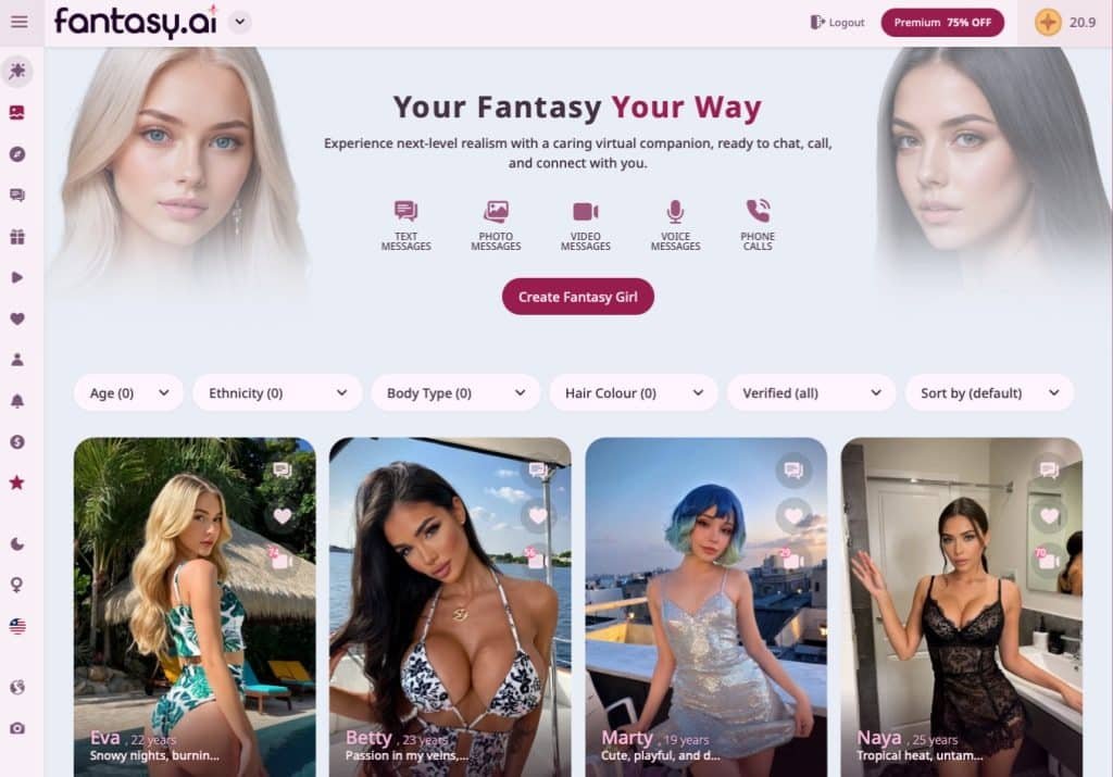 Fantasy AI Sexchat Screenshot